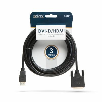 DVI-D - HDMI kábel 3 m